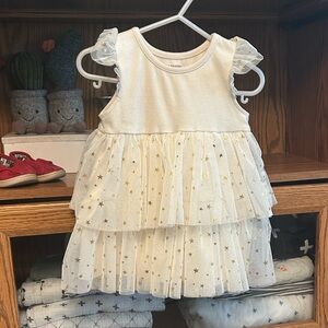 JOE FRESH | Ivory & Gold Baby Dress